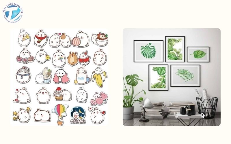 Máy in màu ứng dụng trong trang trí